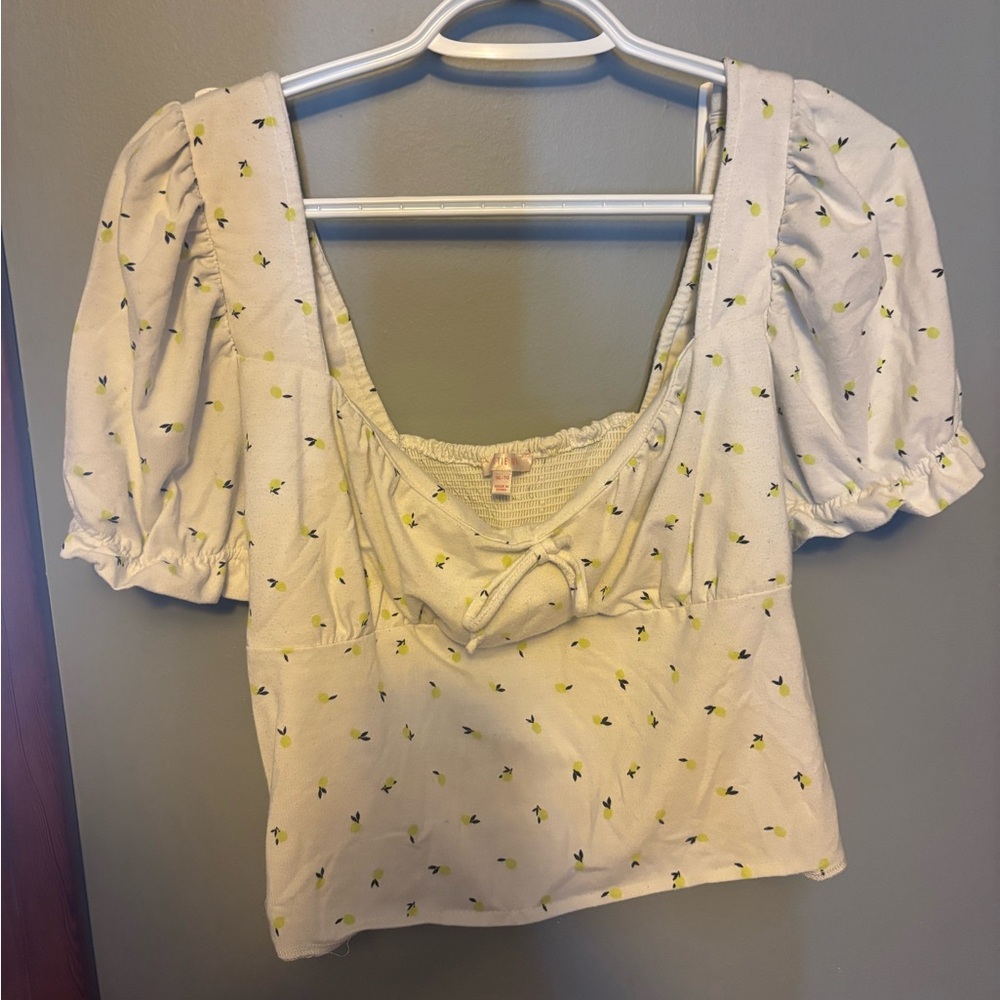 Lottie Moss Lemon Pattern Top
